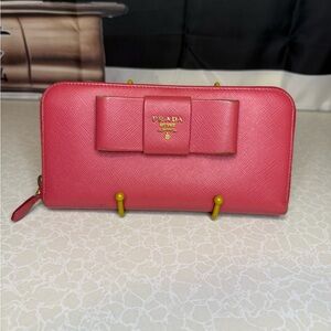 Prada Pink Zippy Long Wallet